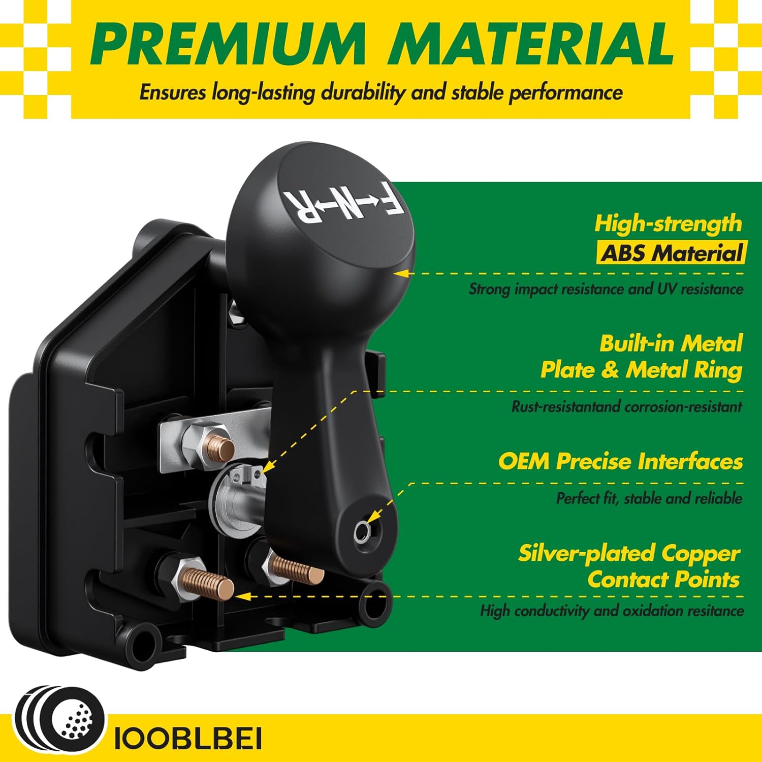 Golf Cart 36V Forward and Reverse Switch Assembly with Handle, Fits Club Car DS 1983-Up Gas&Electric Golf Carts, Replace Club Car DS Forward and Reverse Switch OEM# 101753003, 1011997