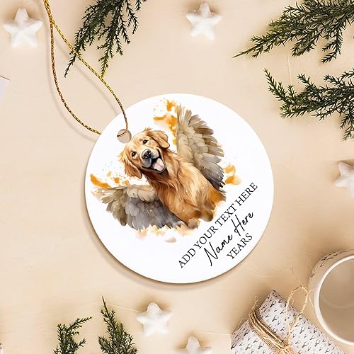 Vista 76 de Adorno conmemorativo personalizado de Bulldog Inglés – Alas de ángel, regalo de Navidad personalizado para perro, mamá y papá Adorno de Bulldog