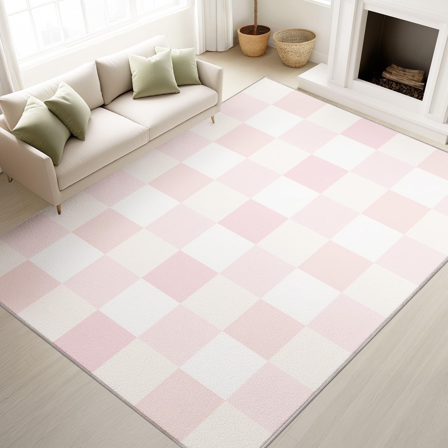 Tapis de salon antidérapant et doux qui ne perd pas ses poils