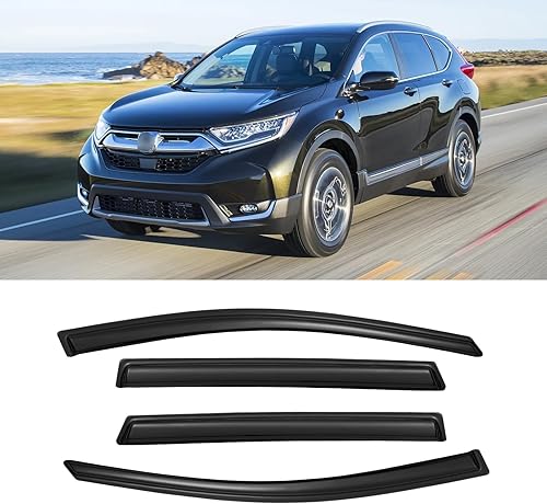 Miniatura 74 de Viseras de ventana para Toyota Camry 2007-2011, protectores de lluvia, deflector de ventilación, sombra humo oscuro 07 2008 2009 2010 11, con cinta