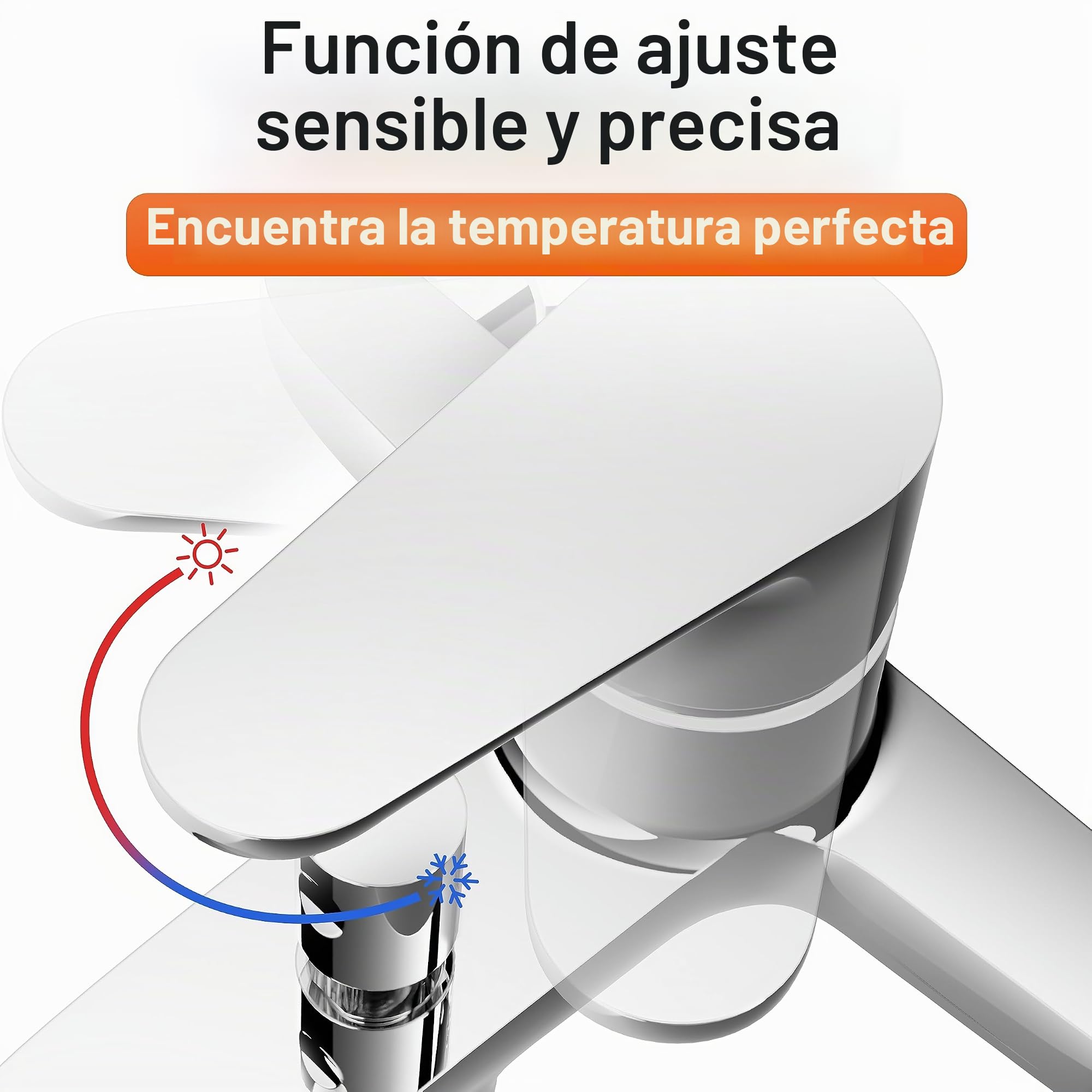 EISL NI023CALCR Claudio NI023CALCR-Grifo bañera Cromado, con desviador Entre caño y Ducha Monomando