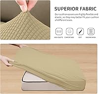 Vista 51 de Easy-Going Fundas Elásticas de 3 Piezas para Cojines de Sofá para Sofá Seccional Izquierdo/Derecho en Forma de L Chaise Lounge Funda de Asiento