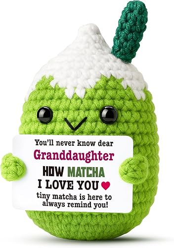 Miniatura 11 de Affirmations Crochet Matcha Buddy - Regalo de cumpleaños positivo para mujeres, amigas, mejores amigas, compañeras de trabajo, jefa, regalo