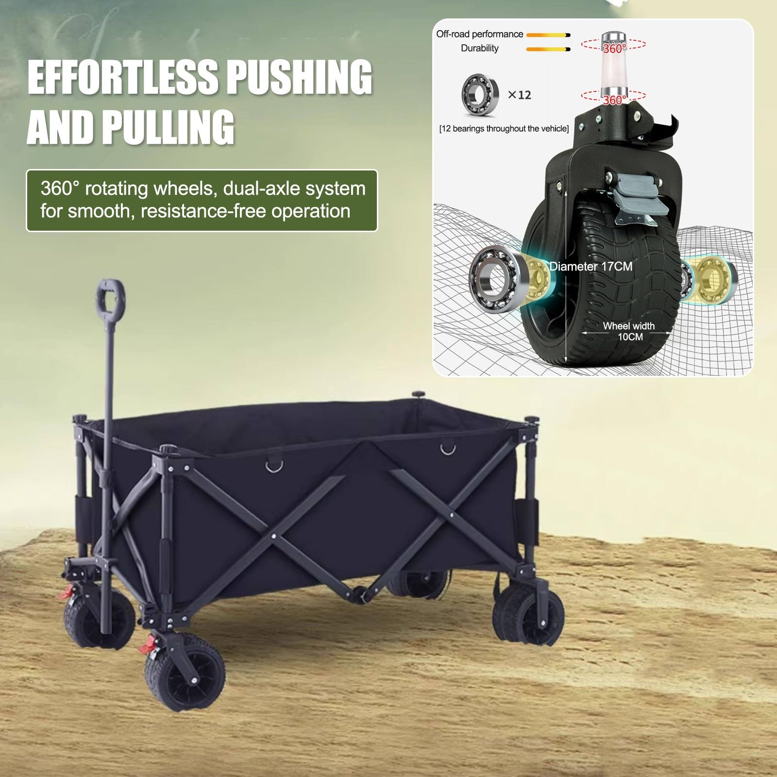 HARELA Carrito de Comida Callejero, Carro de Venta Ambulante para Perritos Calientes/Salchichas/Pan, Puestos ambulantes portátiles con toldo(Black A)