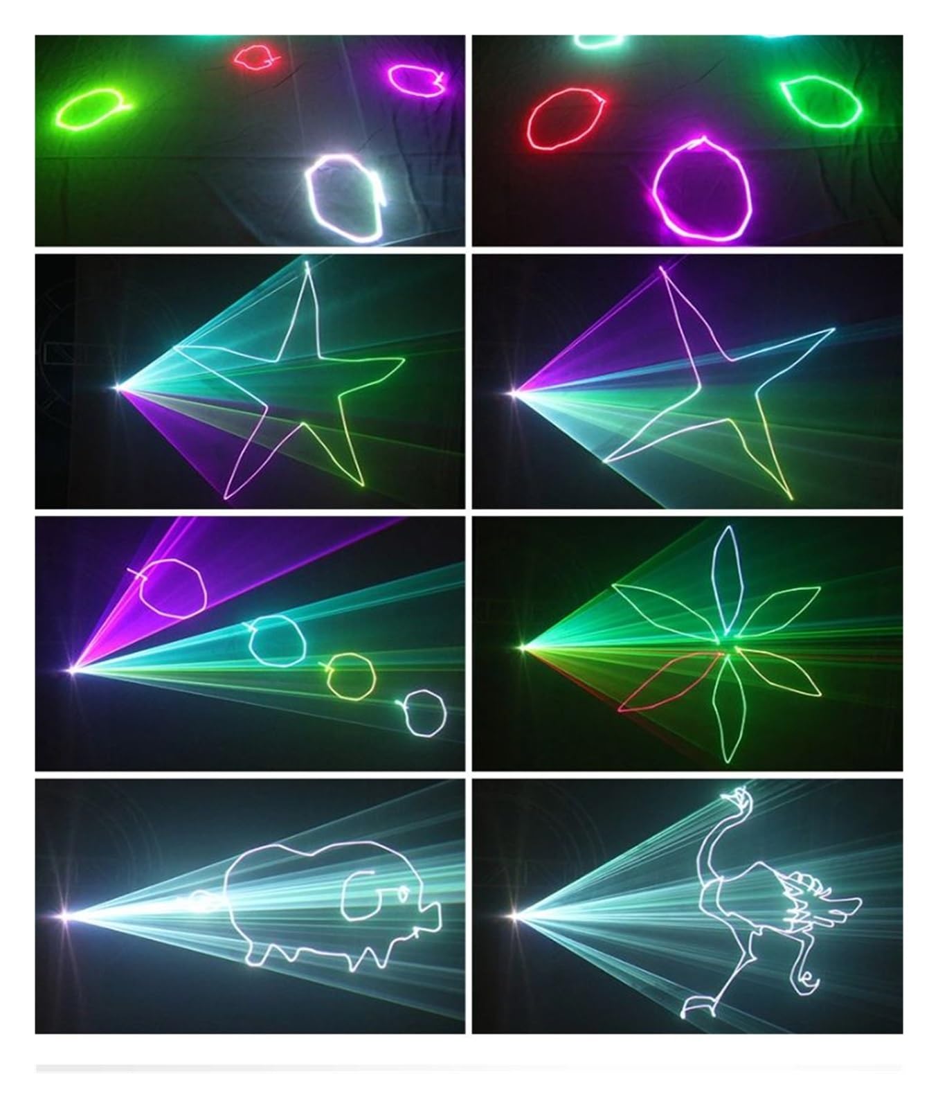 RGB pełny kolor cyfrowy projektor efektów scenicznych animacja zdalne światło dla DJ Disco lampa imprezowa Dj Lights ruchome głowy Na imprezy i do klubów