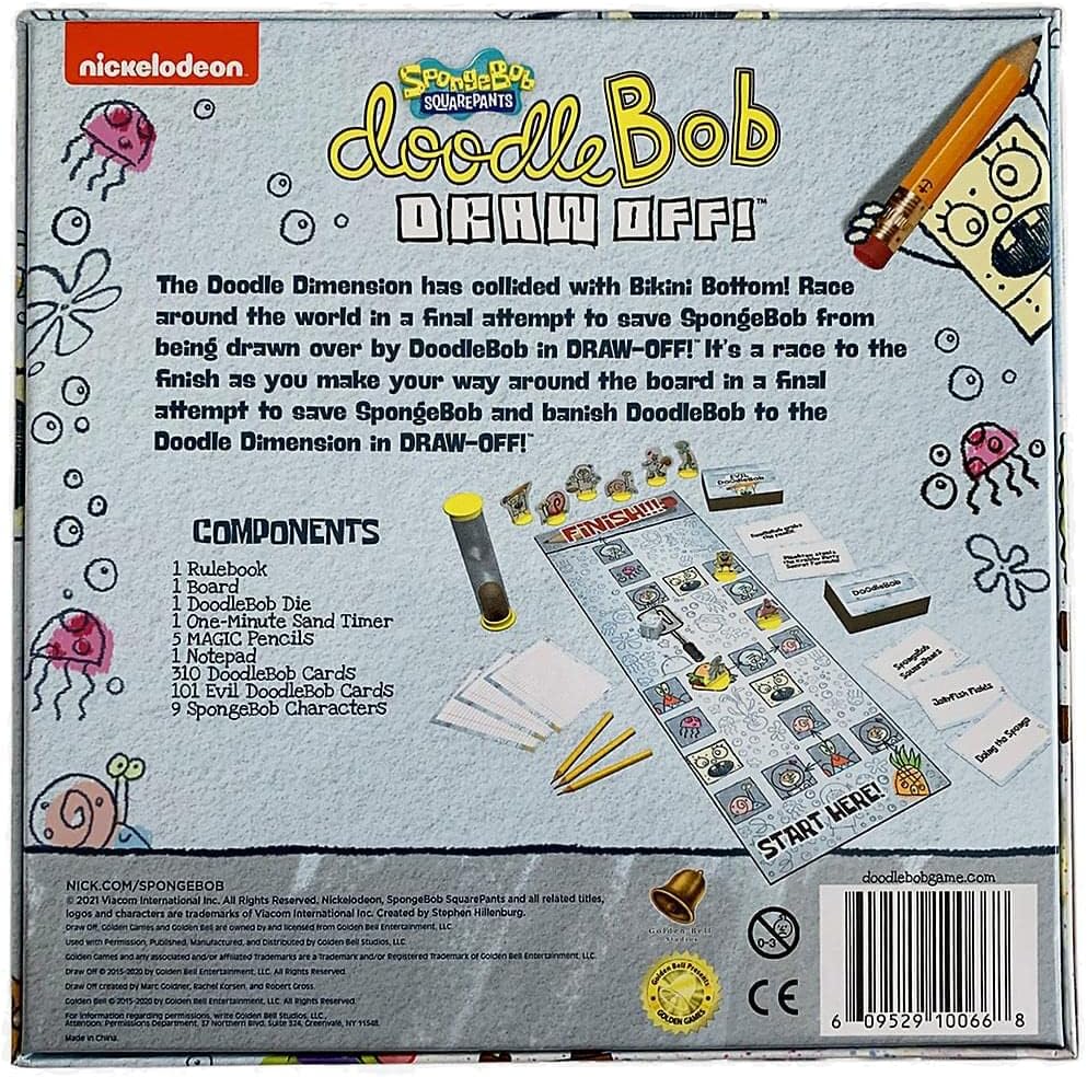 Nickelodeon Spongebob Doodlebob Board Game