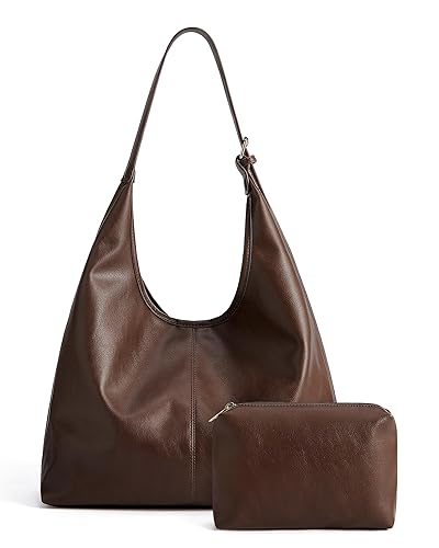 Missnine Hobo Bags Purses for Women, Soft Shoulder Bag Vegan