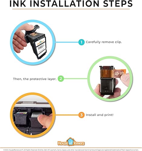 Miniatura 7 de Paquete de 2 cartuchos de tinta de color negro remanufacturados para PG-275XL CL-276XL, repuesto de alto rendimiento para Canon PG275XL CL276XL
