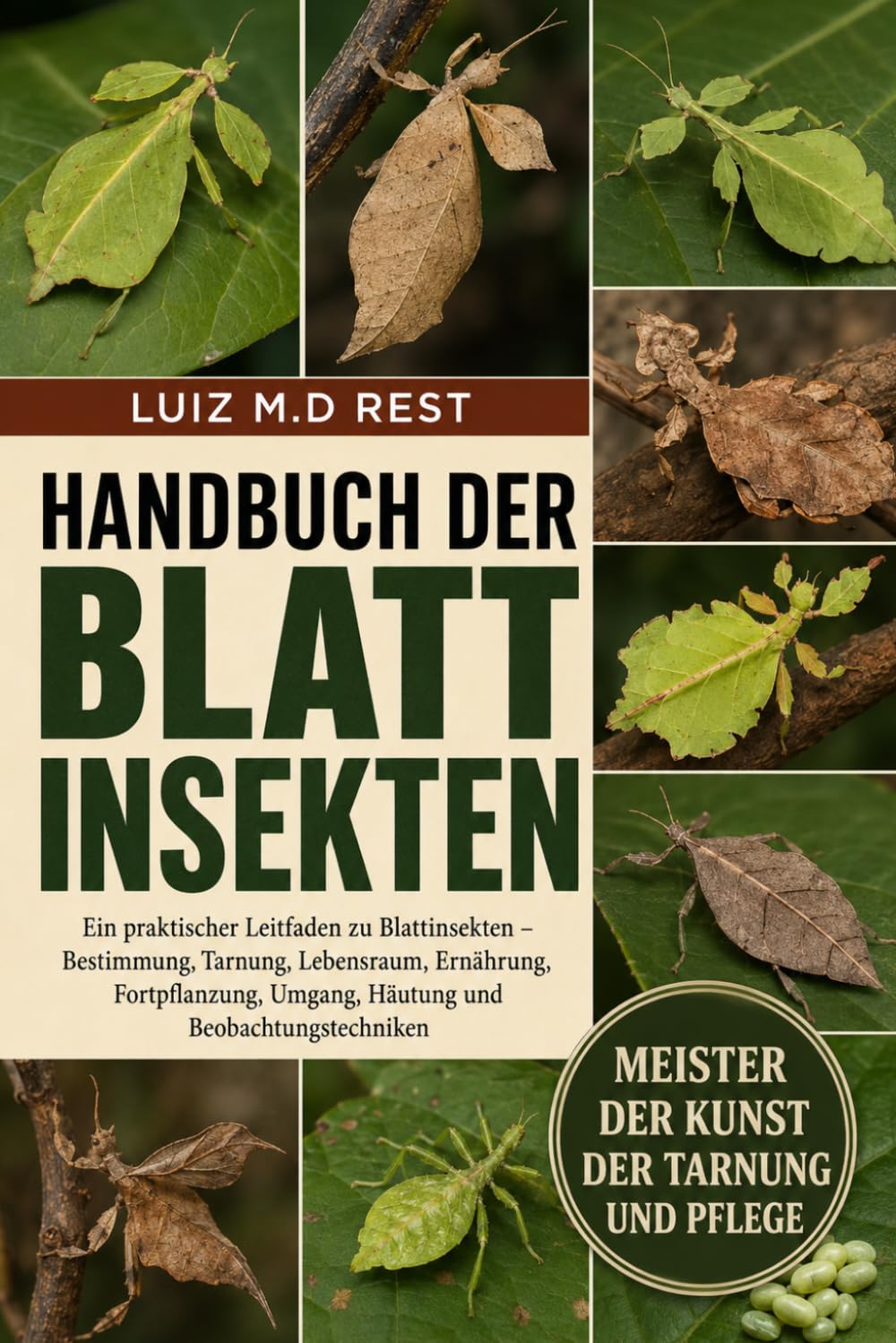HANDBUCH DER BLATTINSEKTEN: Ein praktischer Leitfaden zu Blattinsekten – Bestimmung, Tarnung, Lebensraum, Ernährung, Fortpflanzung, Umgang, Häutung und Beobachtungstechniken