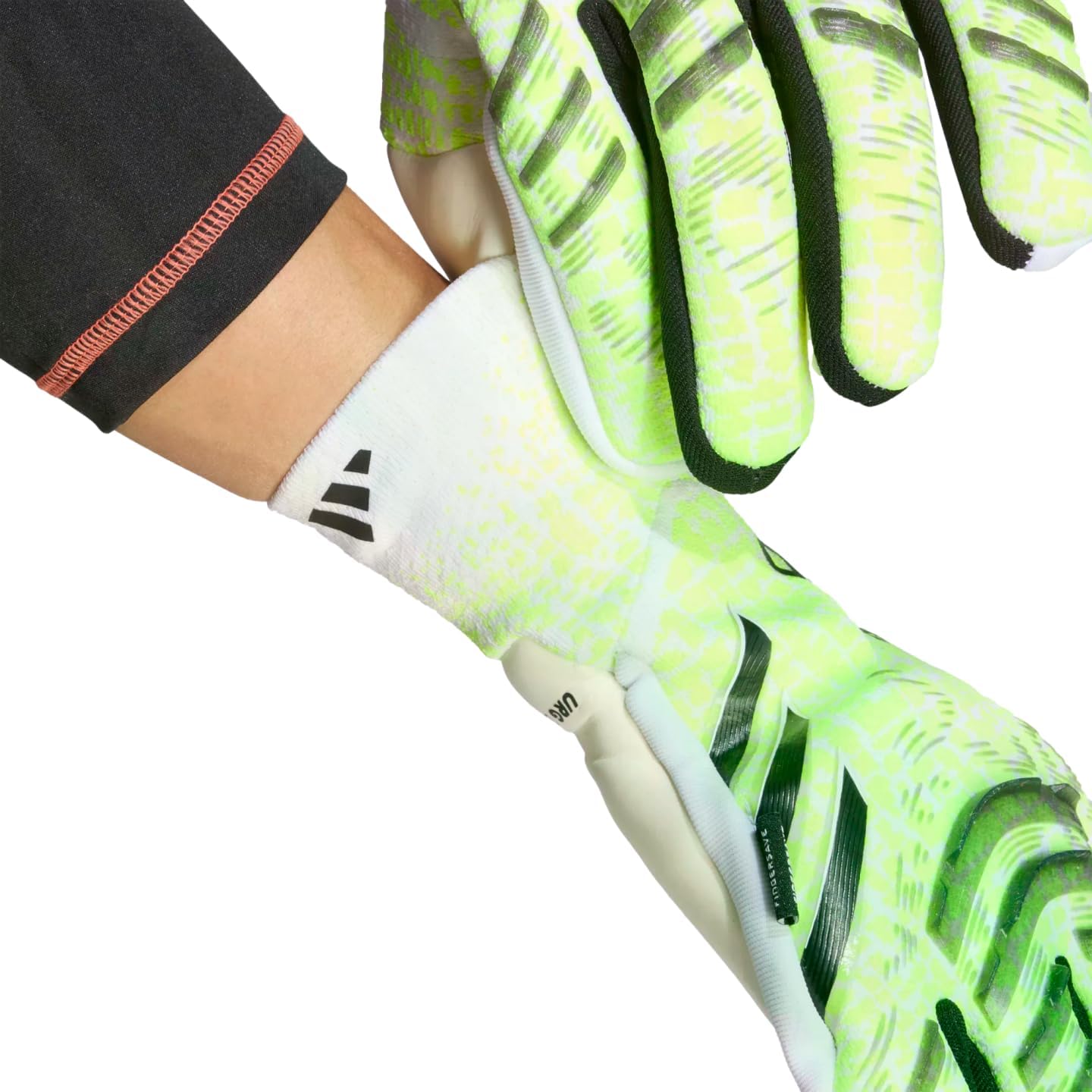adidas Predator Pro Fingersave Goalkeeper Gloves – Cushioned, Reinforced with URG 2.0 Latex Palm & Fingersave Spines for Ultimate Shot-Stopping Performance