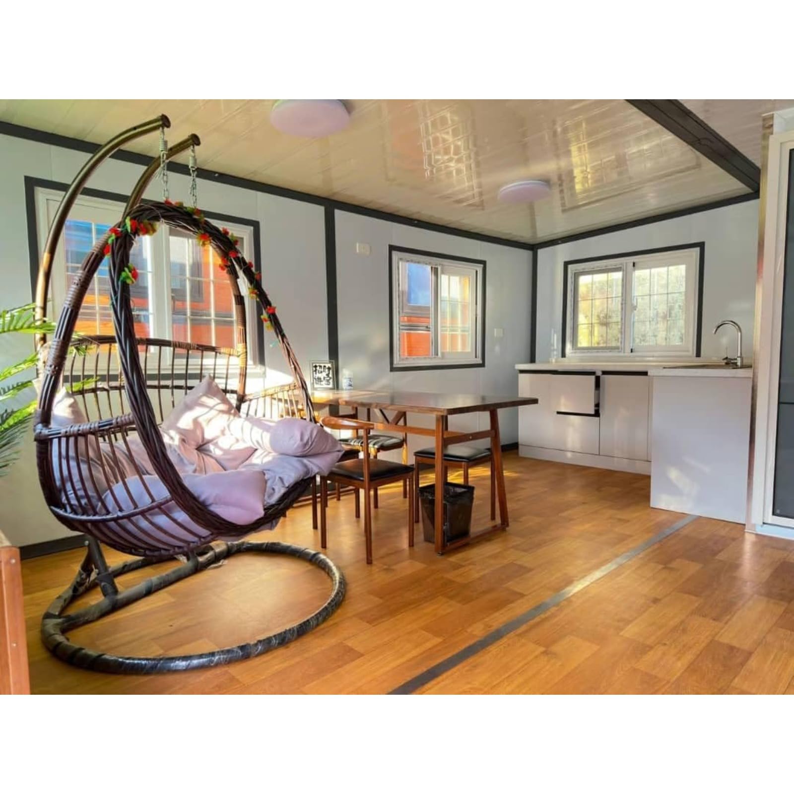 Contenedor extensible para casa pequeña prefabricada para la venta, casa modular plegable con baño, cocina, dormitorio, cabina portátil para el hogar, oficina, casa de huéspedes ADU alternativa