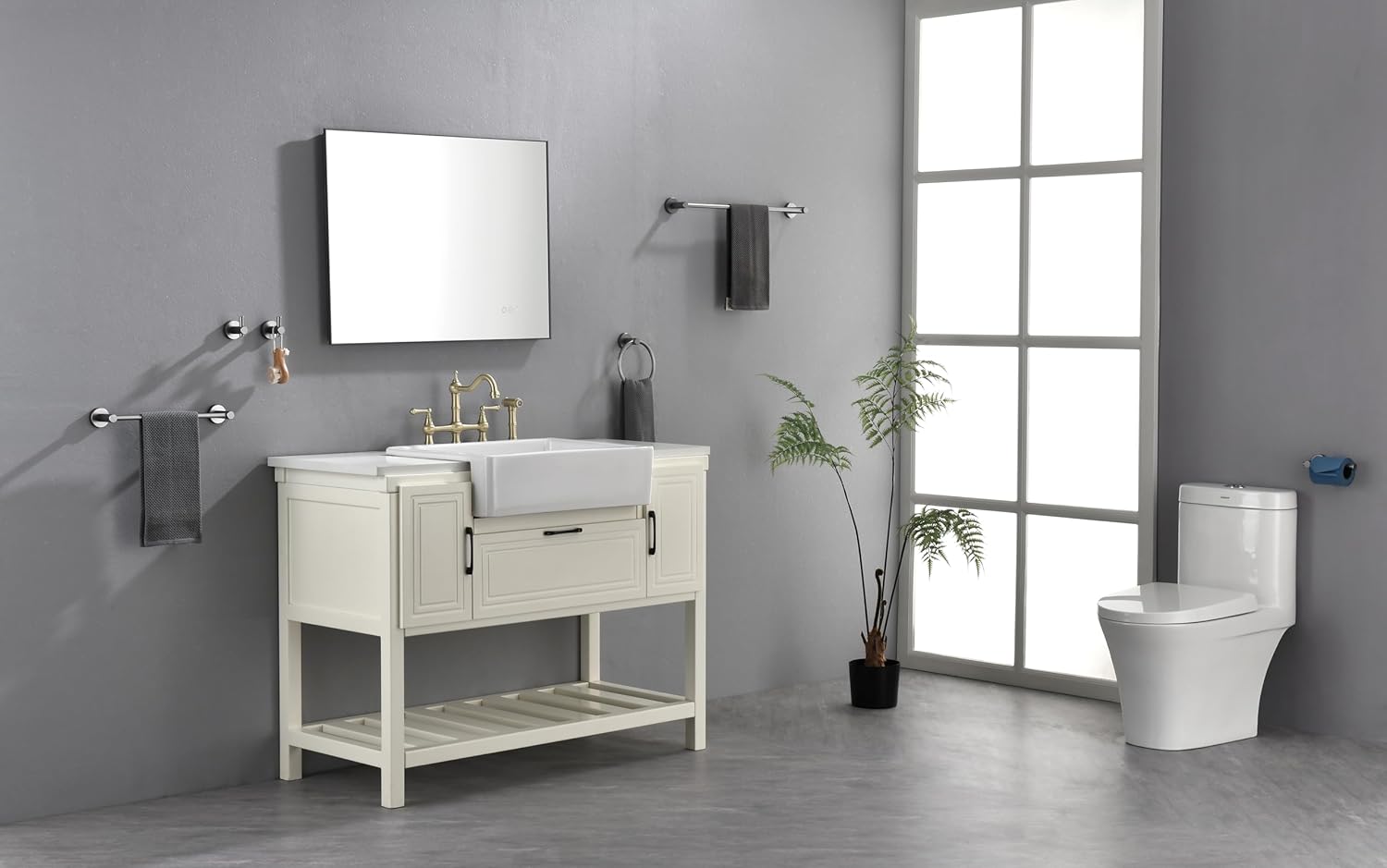 Bathroom led Mirror is Multi-Functional and Each Function is Controlled by a Smart Touch Button.