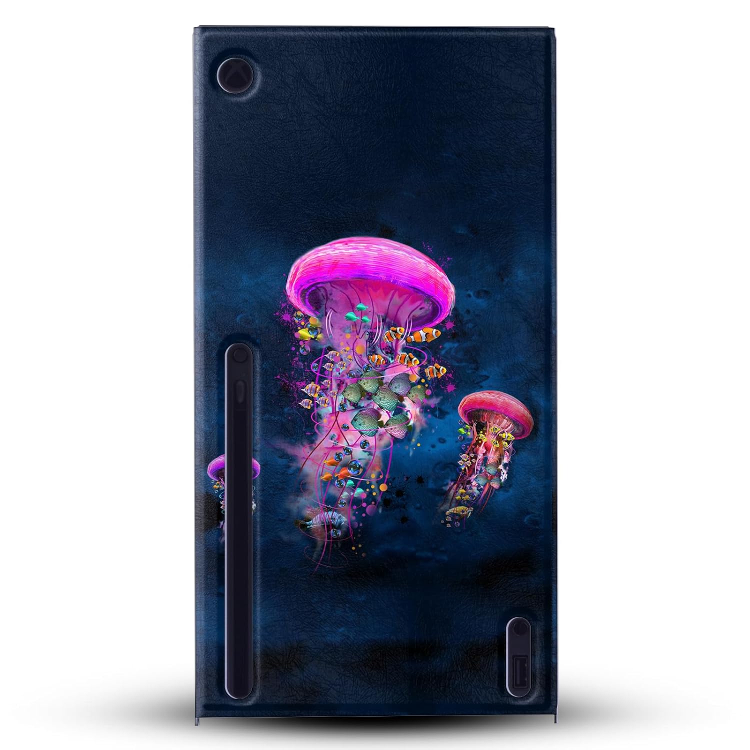 Head Case Designs Officially Licensed Dave Loblaw Pink Jellyfish Sea 2 Game Console Wrap and Game Controller Skin Bundle Compatible With Xbox Series X