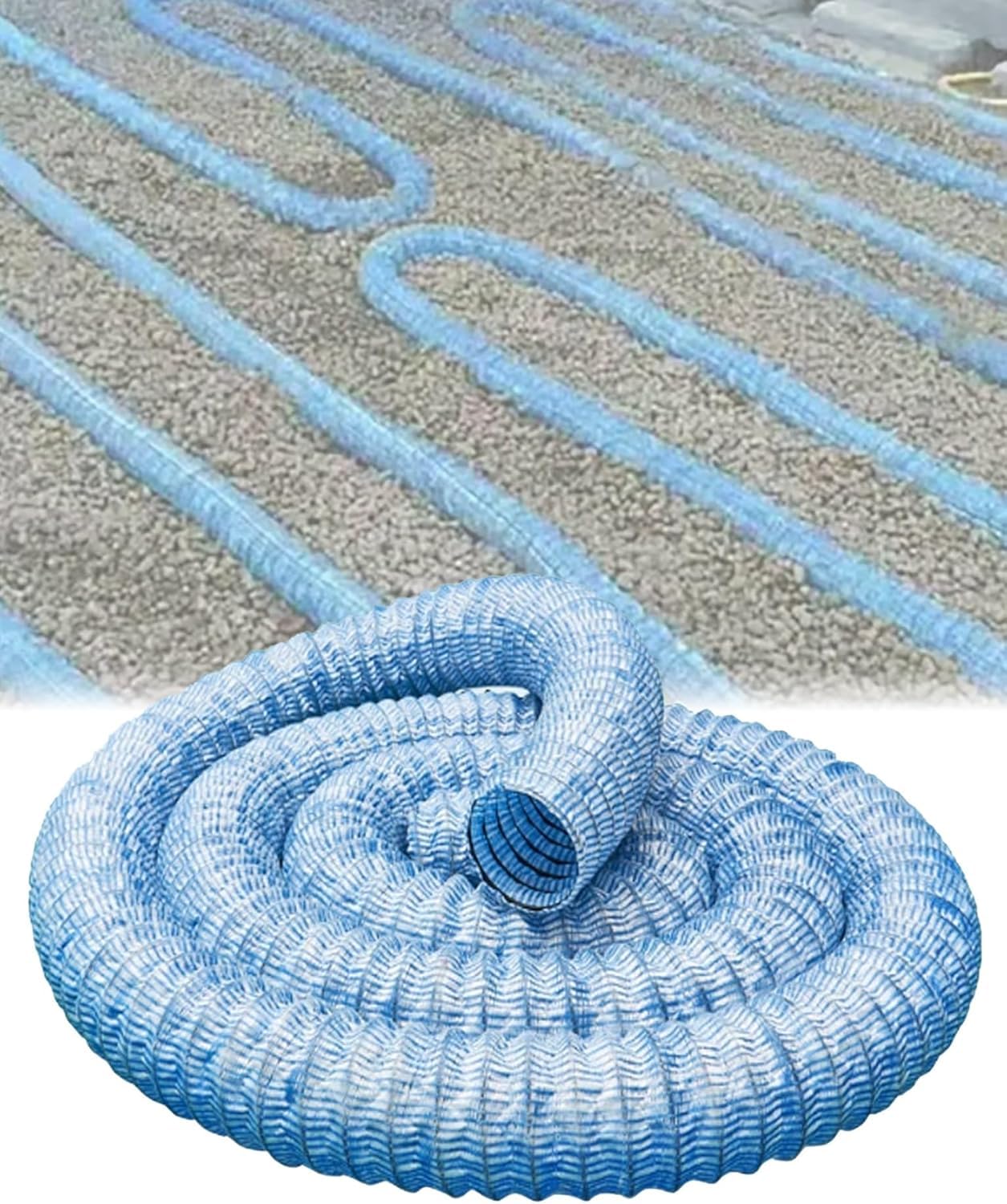 Vuiklcty 5Cm/2In Flexible Perforated Drain Pipe For Landscape Water Management And Soil Infiltration Solutions(8M/26.2Ft)