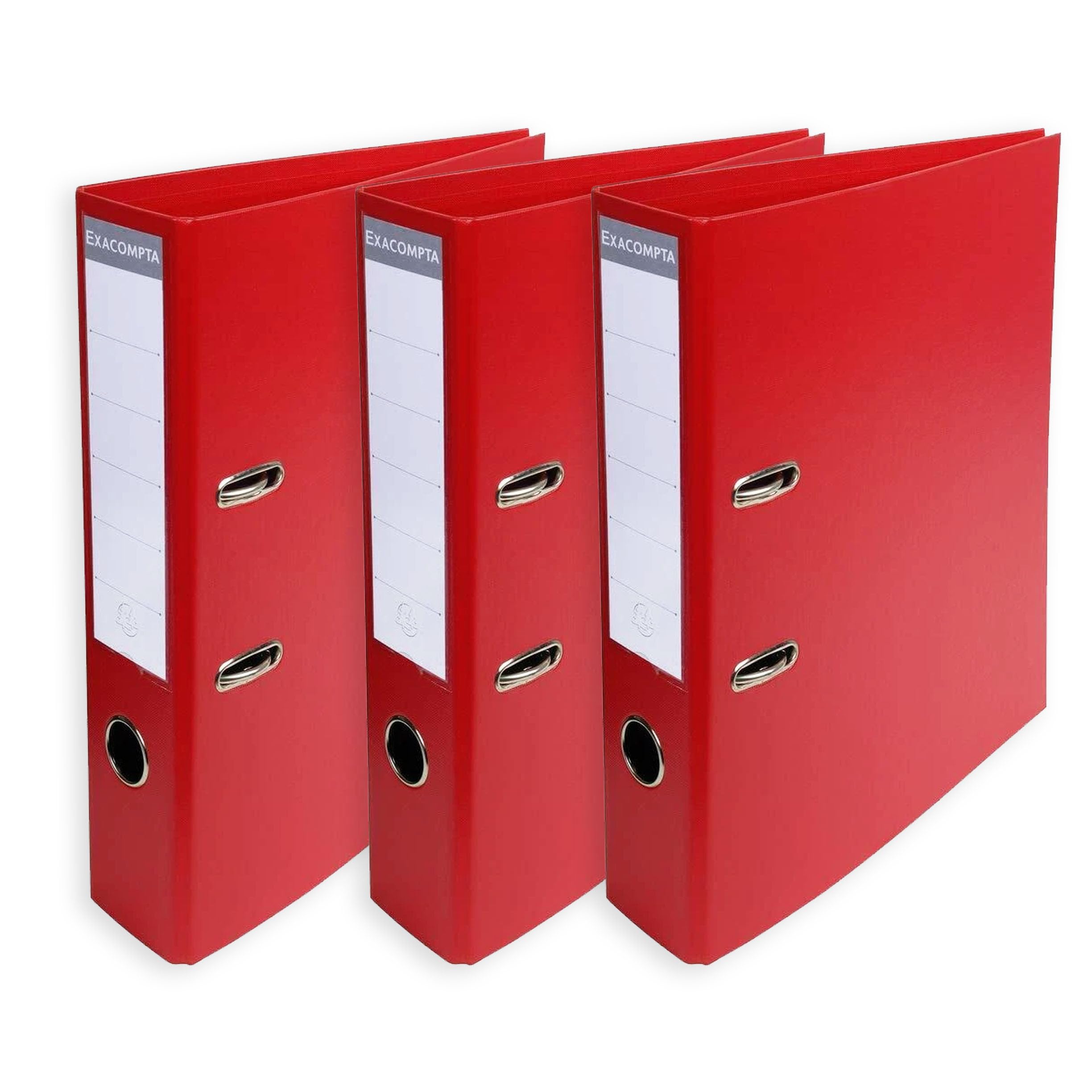 Exacompta A4 Prem'Touch PVC Lever Arch File - 2 Rings, 320 x 290mm, 70mm Spine, 75mm Rings, FSC-Certified (3, Red) — image 1