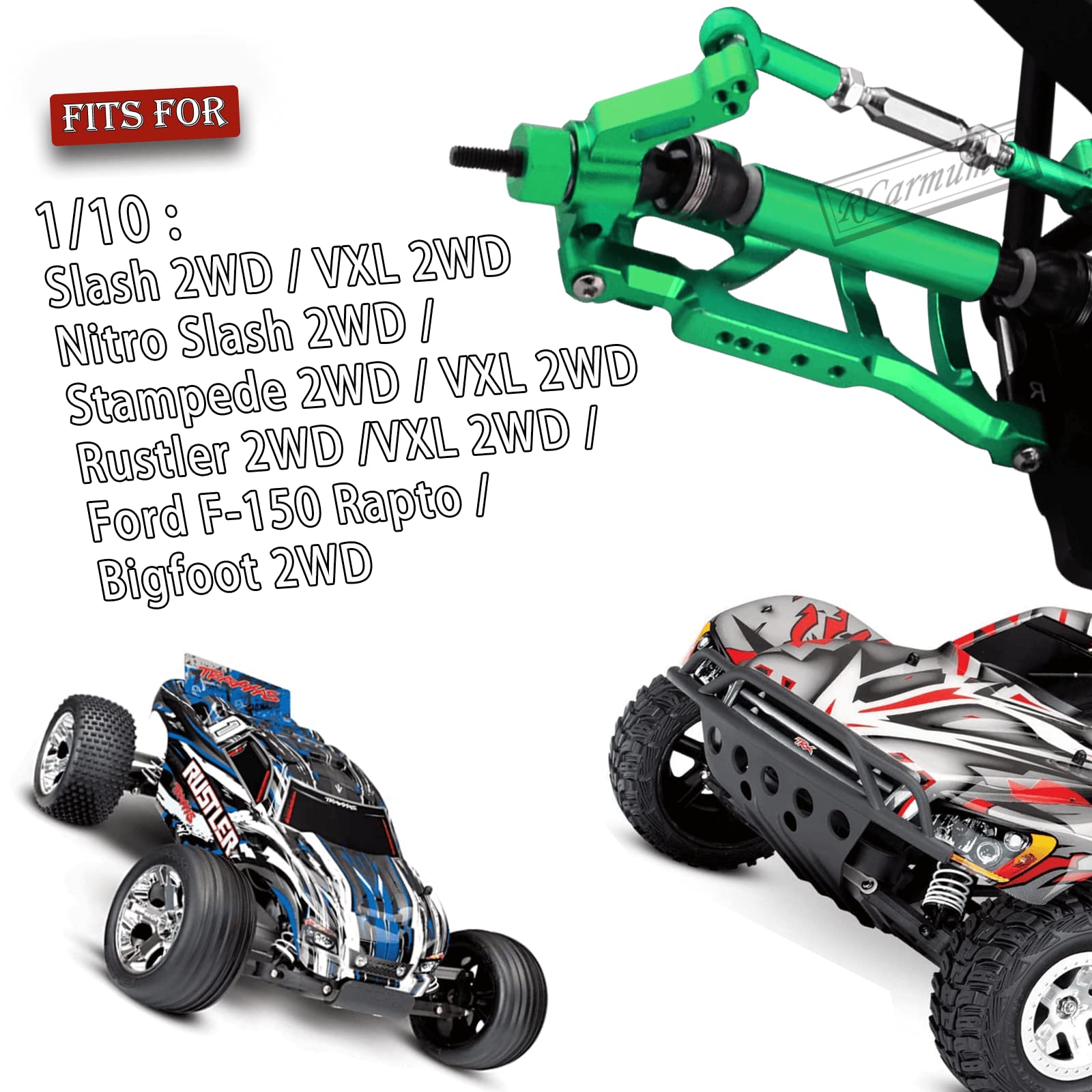 Telaio Esteso 80 Mm Per Traxxas Rustler Bandit Estensione Telaio 80mm RCR Mods Per Traxxas Rustler/Bandit - Per Drag Racing E Custom Telaio Allungato Per RC 1:10 - Foto 11