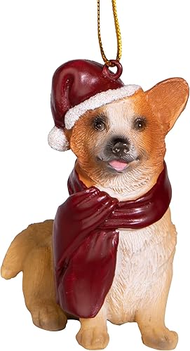 Vista 22 de Design Toscano - Figura de perro para decoración navideña.