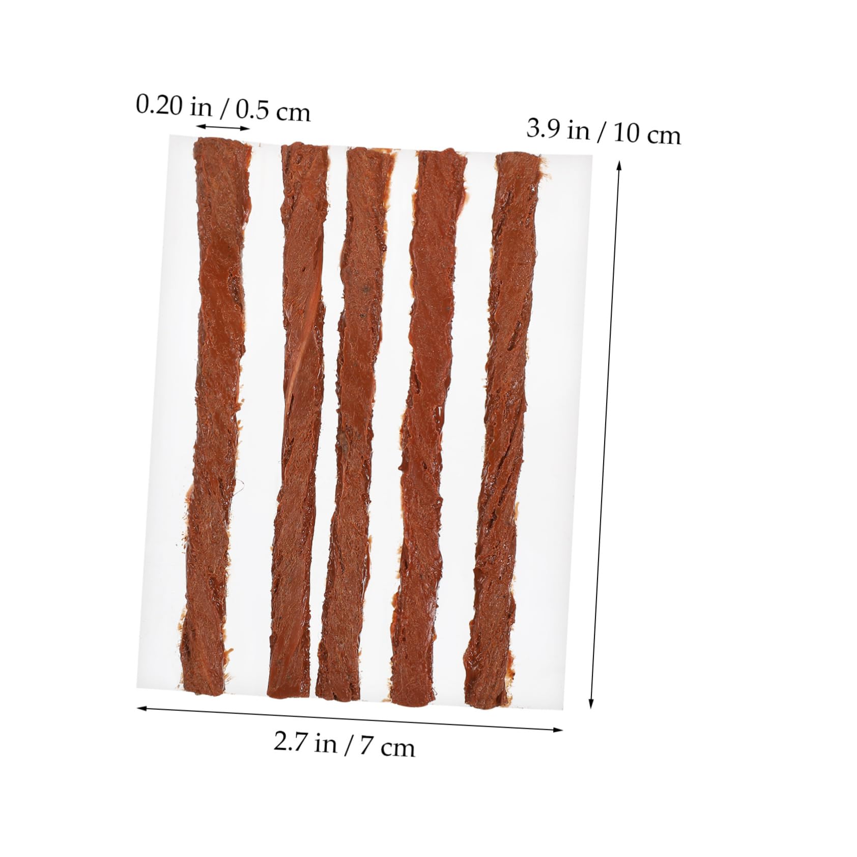 STOBAZA 90 Pcs Truck Tire Repair Kit Tire Repair Glue Tire Plugs Motorcycle Tire Plug Kit Rubber Brown