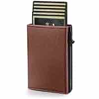 Aiuwo Wallet for Men Slim Wallet RFID Blocking Money Clip Wallets for Men,Minimalist Wallet for Men with Money Pocket(Lichee Brown)並行輸入