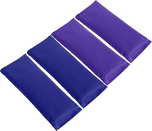 Paquete de 4 almohadas perfumadas de satén de bajo brillo con funda extraíble (surtido)