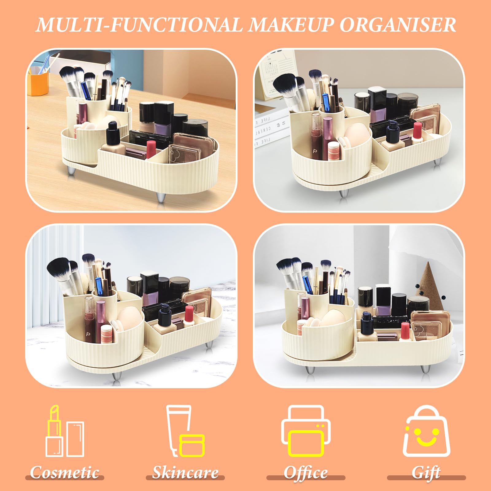 SOLVIEW Küchenschrank Organizer - Ausziehbarer Schrankorganizer Mit Trennwänden