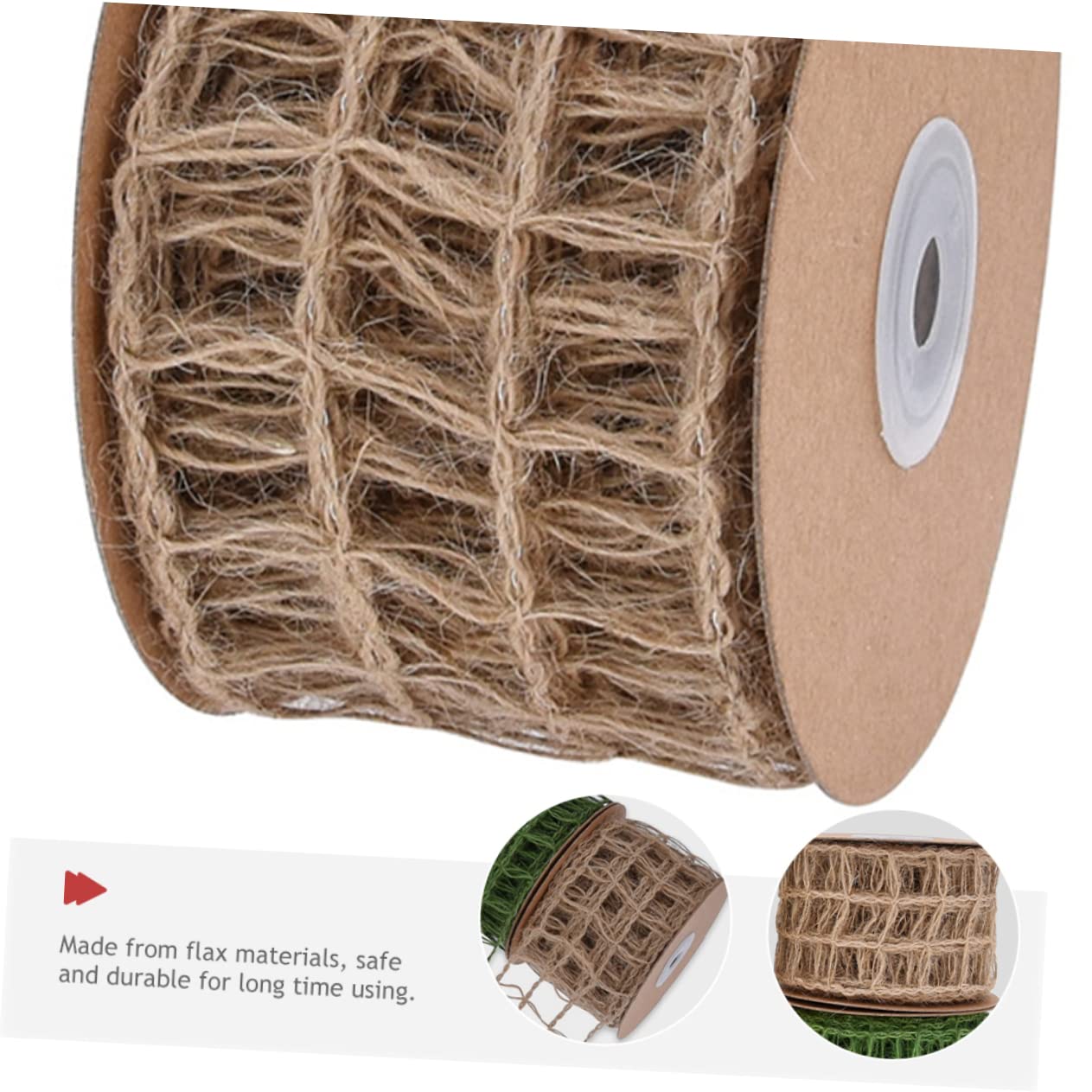 SEWACC 4stücke Burlap Dekoband Für Diy Weihnachtsdeko Party Fach Draht Natürliche Juteband Für Geschenkverpackung Blumenarrangements Und Bastelprojekte
