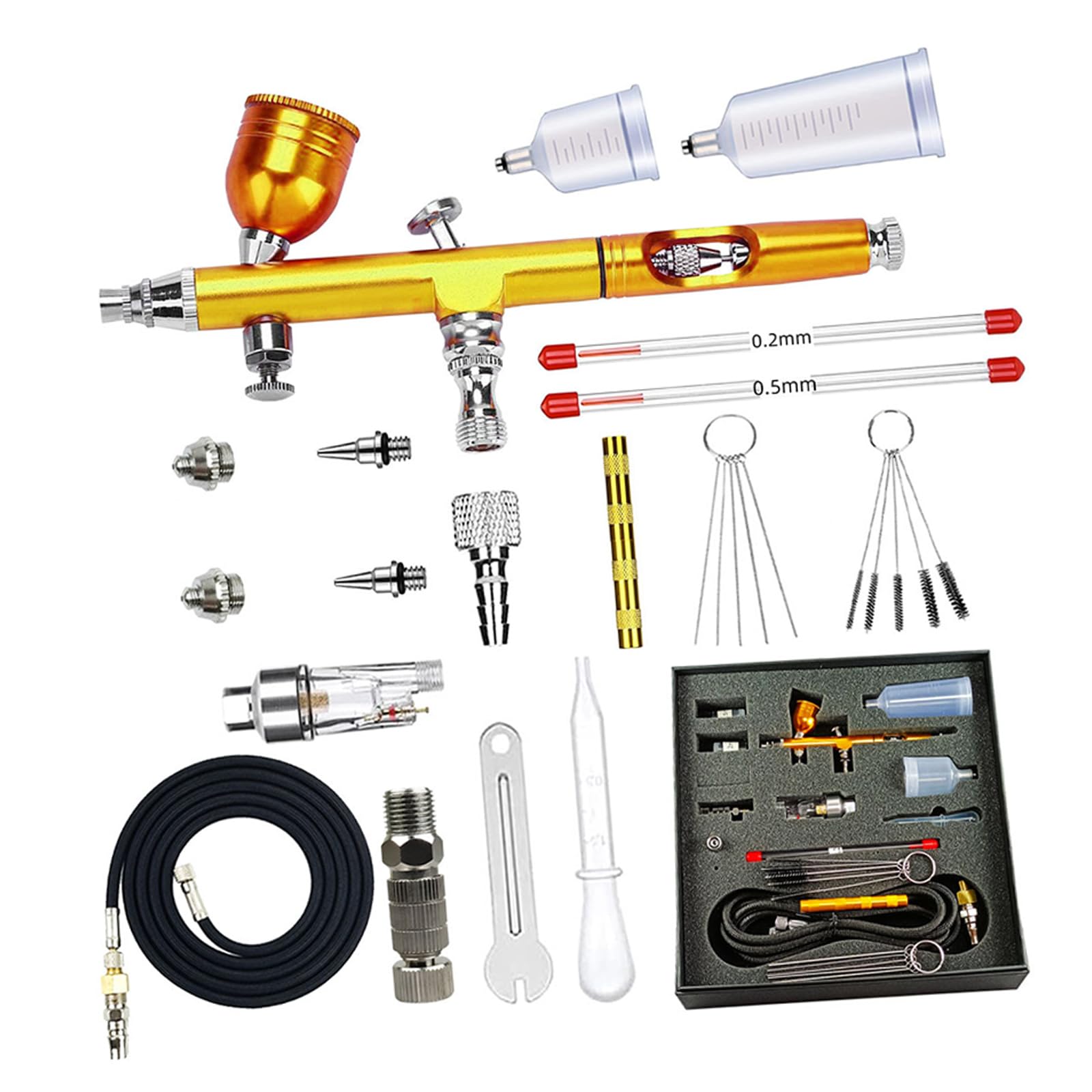 Double Action Airbrush für Modellkuchen Auto Malerei Schönheit Inkjet Maniküre Kunst Kuchen Kunst Zubehör Profi für Modellbau
