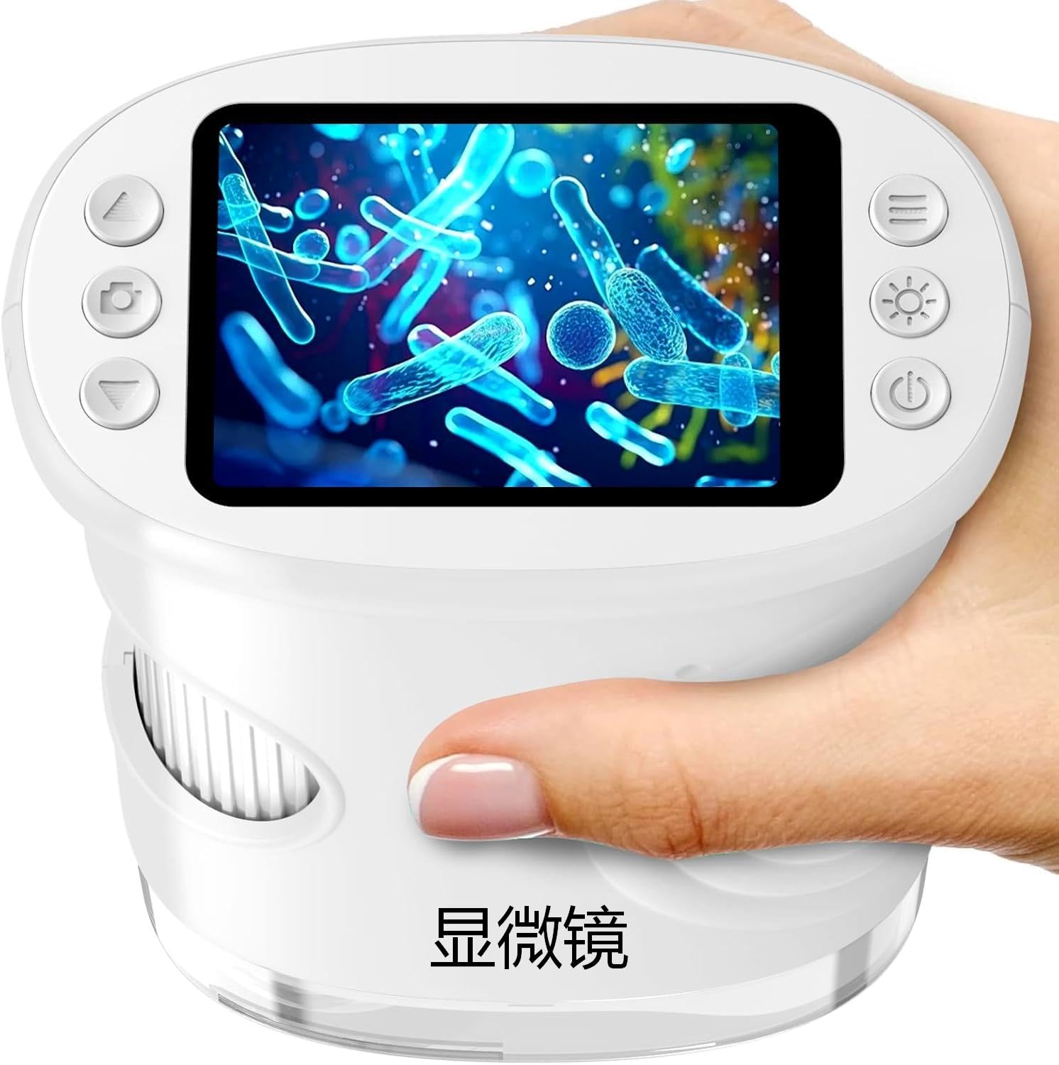 Microscopio digitale portatile per bambini, 1000 pezzi, con schermo IPS da 2,0", mini microscopio portatile per scoperta all'aperto, giocattolo educativo STEM, regalo per ragazzi e ragazze 4-12
