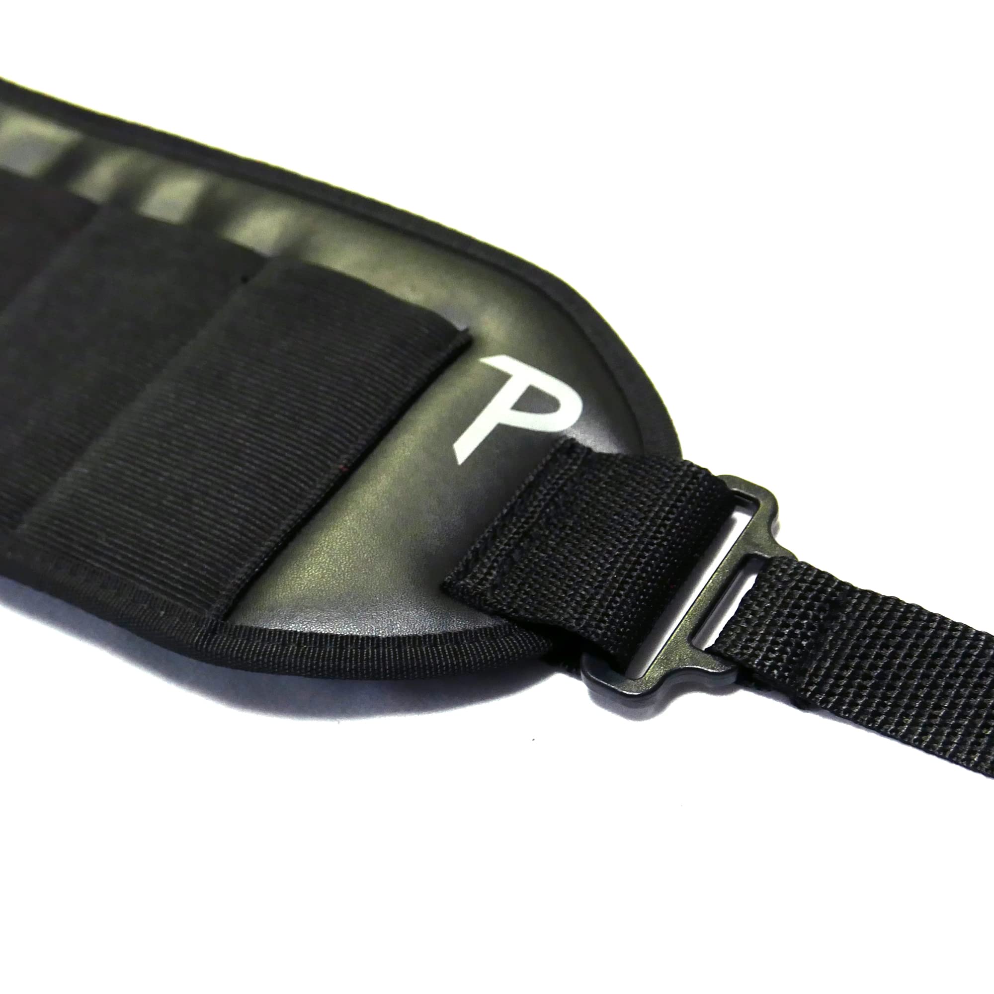 Perri's Leathers Ltd. - Leather Harmonica Belt - 6 Pockets - Adjustable Harmonica Holder - Ideal for All Levels - Black (HP-7296)
