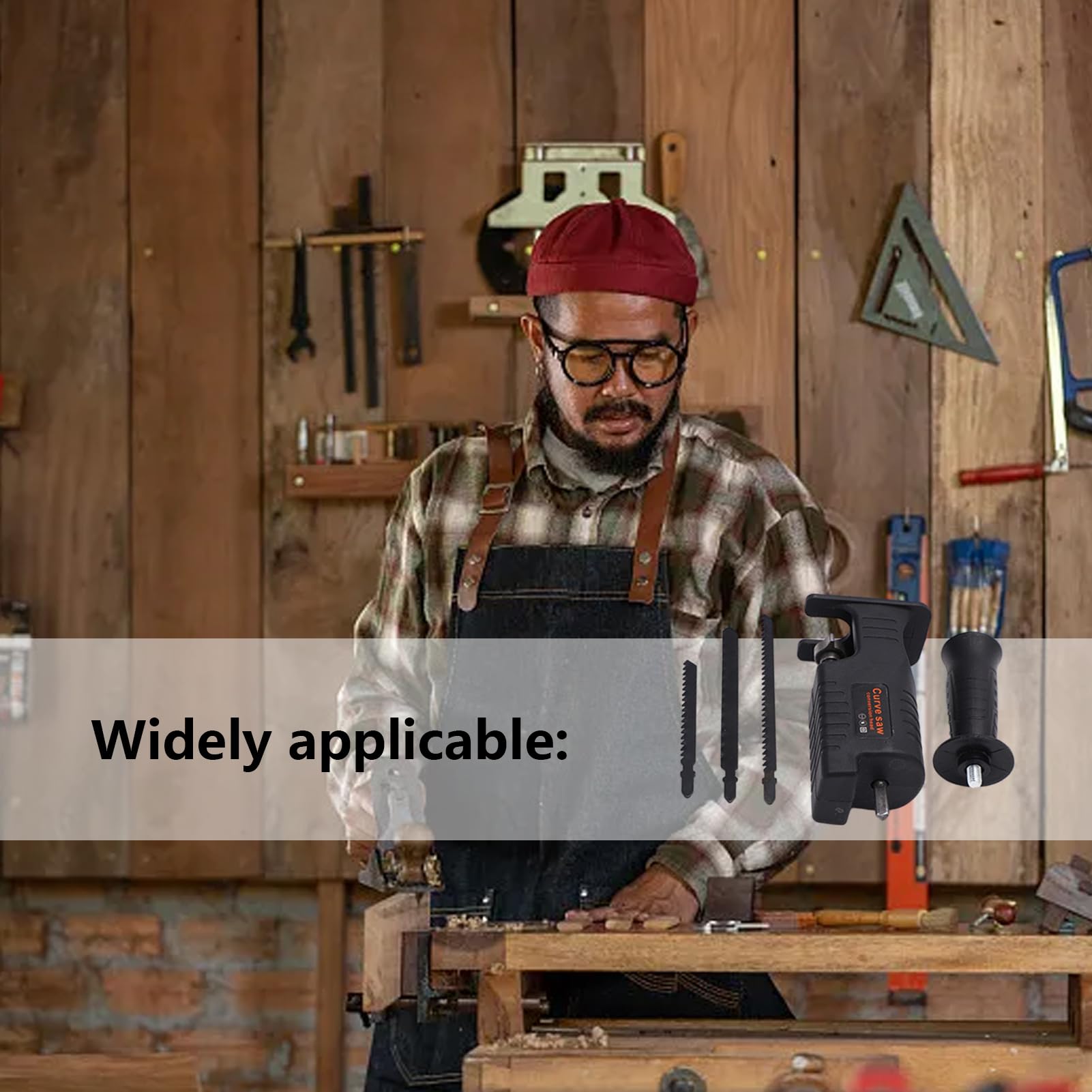 Adattatore Per Seghetto Alternativo - Testa Di Conversione Per Trapano Con 3 Frese