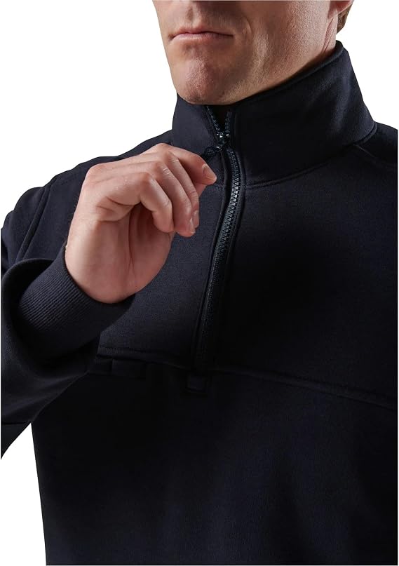 5.11 Tactical Men's Job Shirt 1/4 Zip 2.0 Water-Resistant Fleece, 100% Cotton, Style 72534ABR