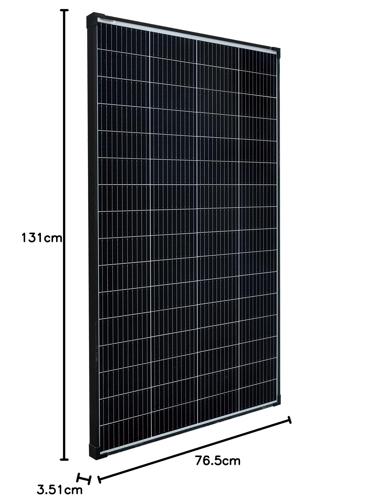 enjoy solar® 210W 36V Monokristallines Solarmodul, 182mm Solarzellen 10 Busbars Solarpanel ideal für Wohnmobil, Balkonanlage, Gartenhäuse, Boot (für 24V PV-System)