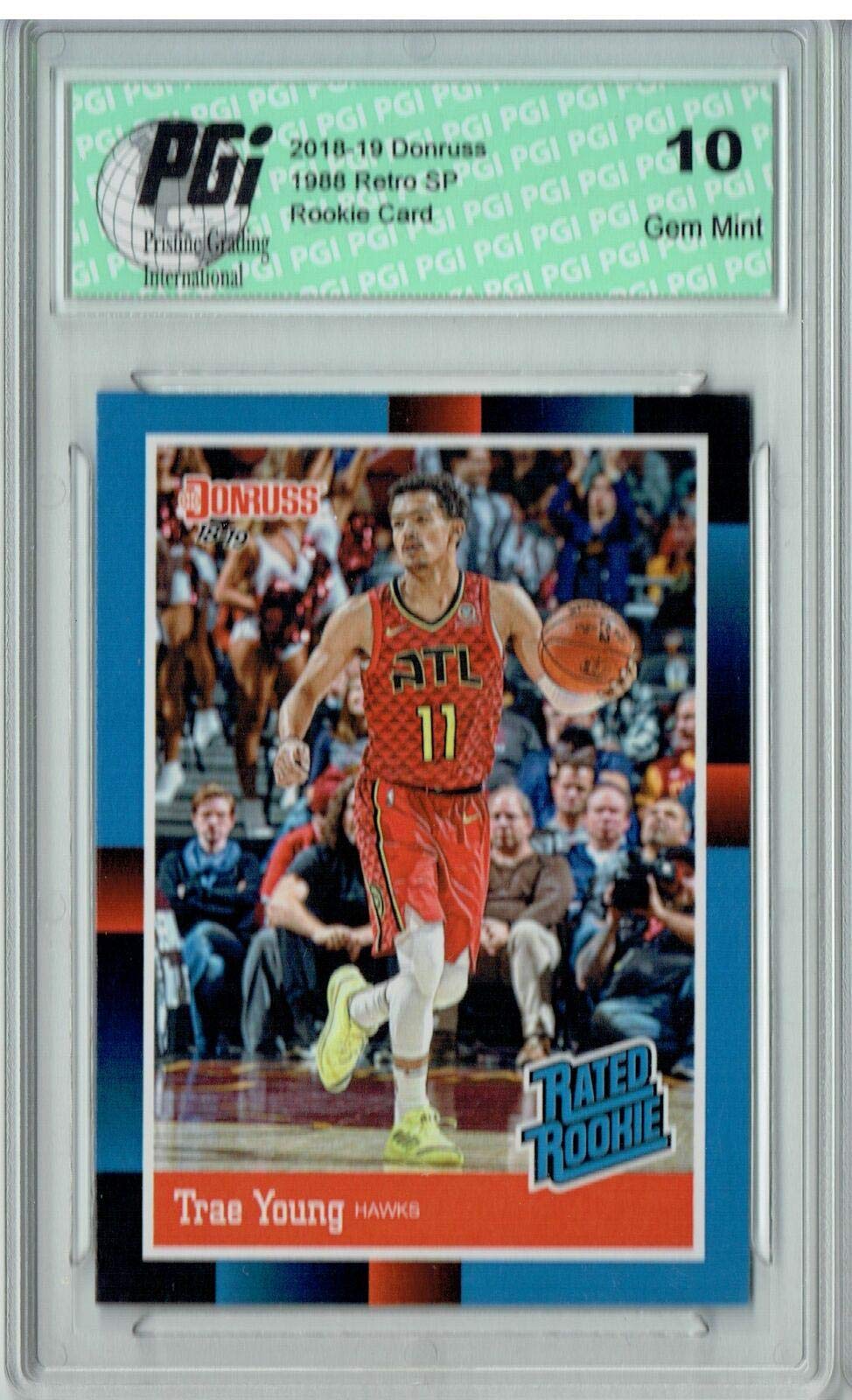 Amazon.com: Trae Young 2018 Donruss #RR5 1988 Rated Rookie Retro Rookie Card  PGI 10 - Basketball Slabbed Rookie Cards : Collectibles & Fine Art
