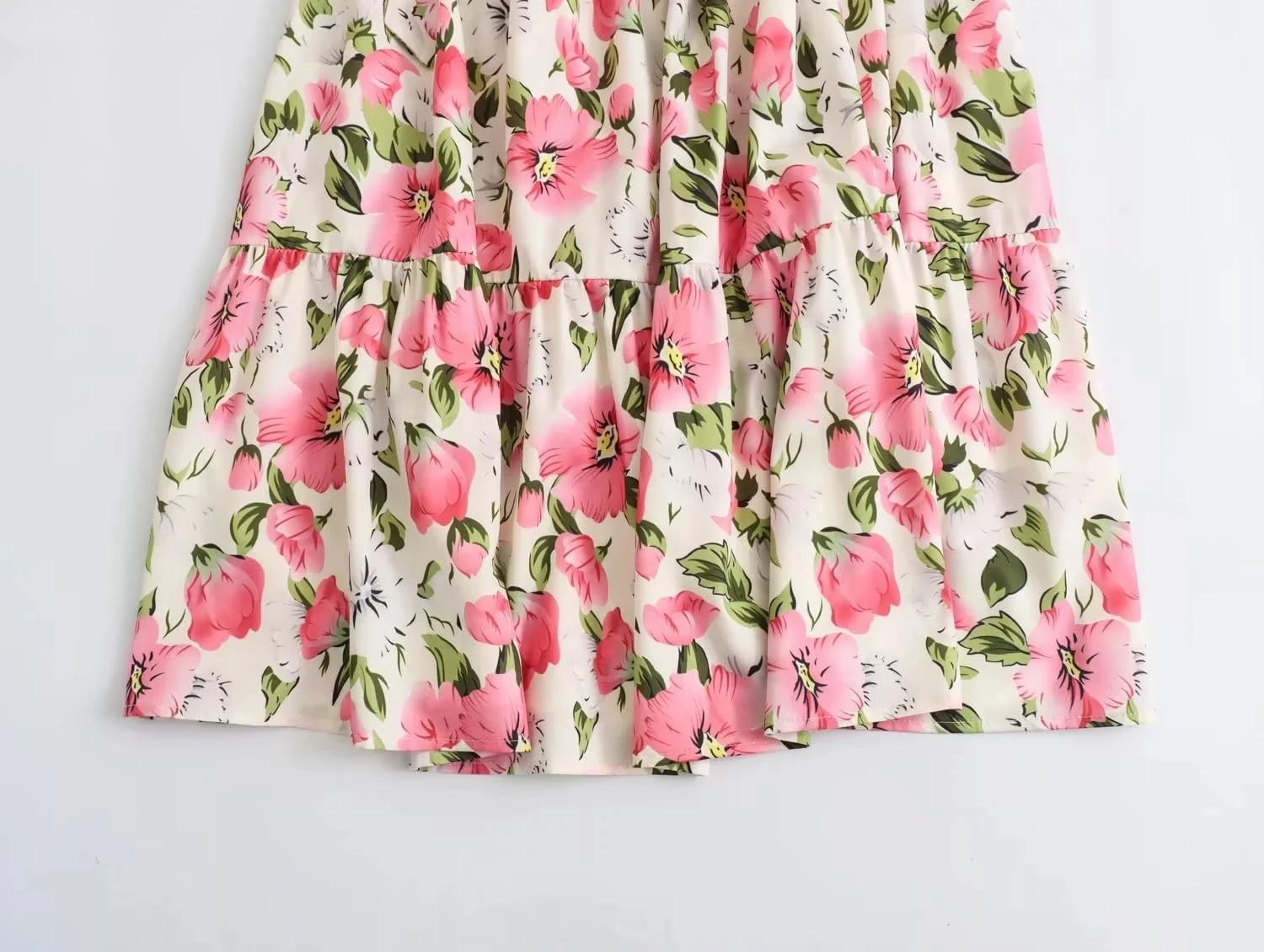 Vestido camisola con estampado floral con cinturón, sin mangas, espalda descubierta, elástico, ajustado, vestido largo midi Y2k
