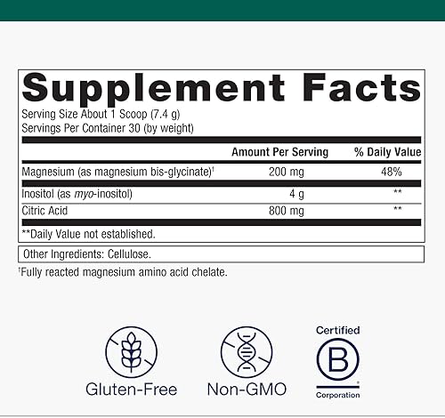 Miniatura 2 de Metagenics Cenitol - Suplemento de magnesio para la salud neuro* - con mio-inositol, ácido cítrico y magnesio - Suplementos para el sistema nervioso