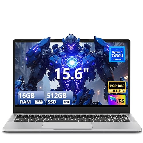Portatile PC 15,6 Pollici Ryzen 5 7430U Processore 16GB RAM