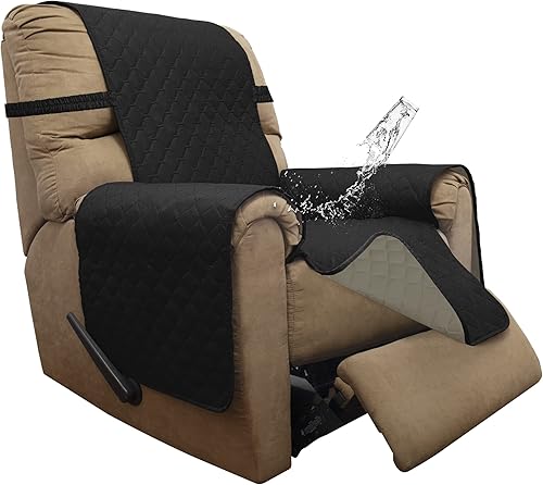 Miniatura 42 de ISSUNTEX - Fundas de sofá de doble protección 100% impermeables para sala de estar, fundas reversibles para sofá de 3 cojines, protector de muebles