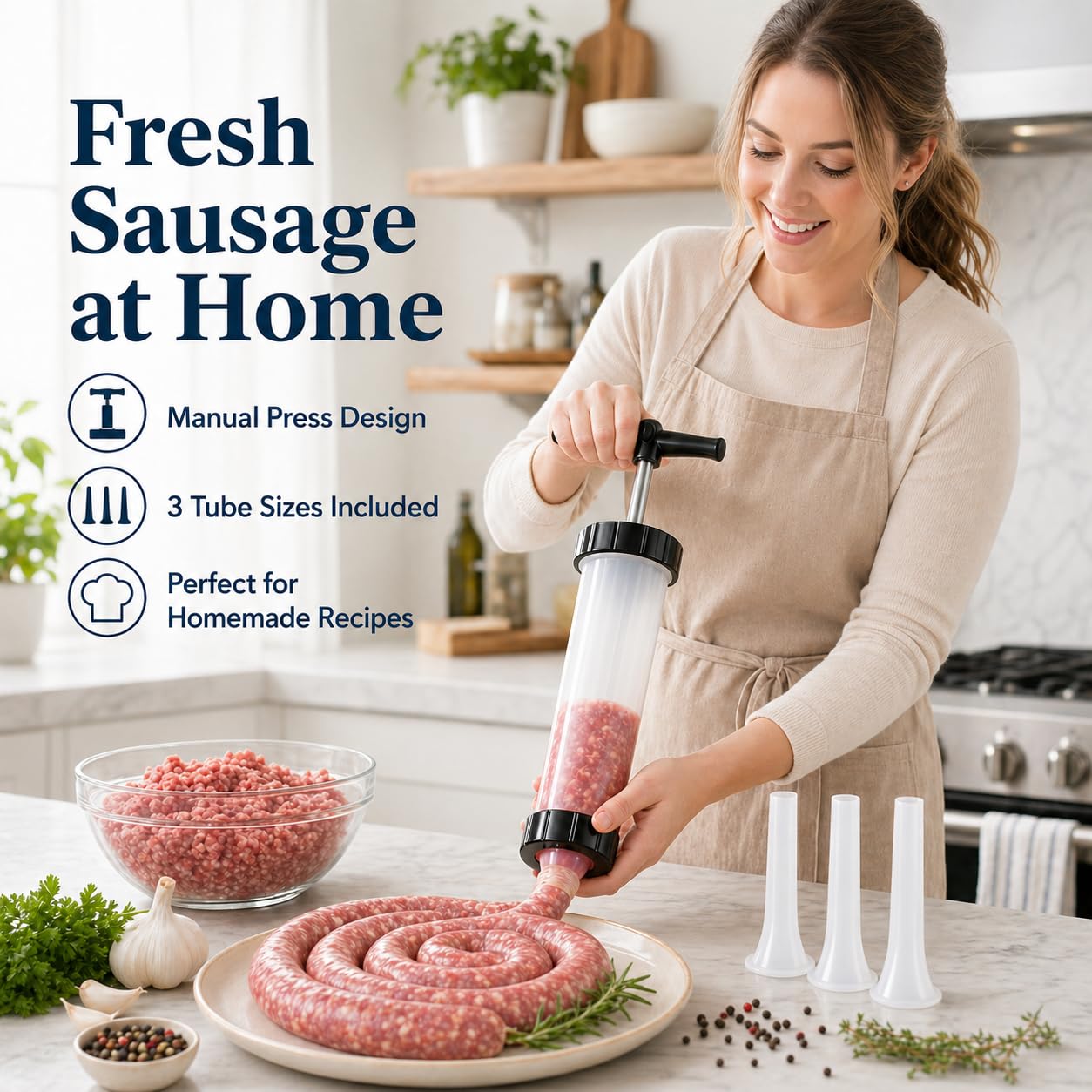 Homemade Sausage Maker - DIY Sausage Stuffer -5