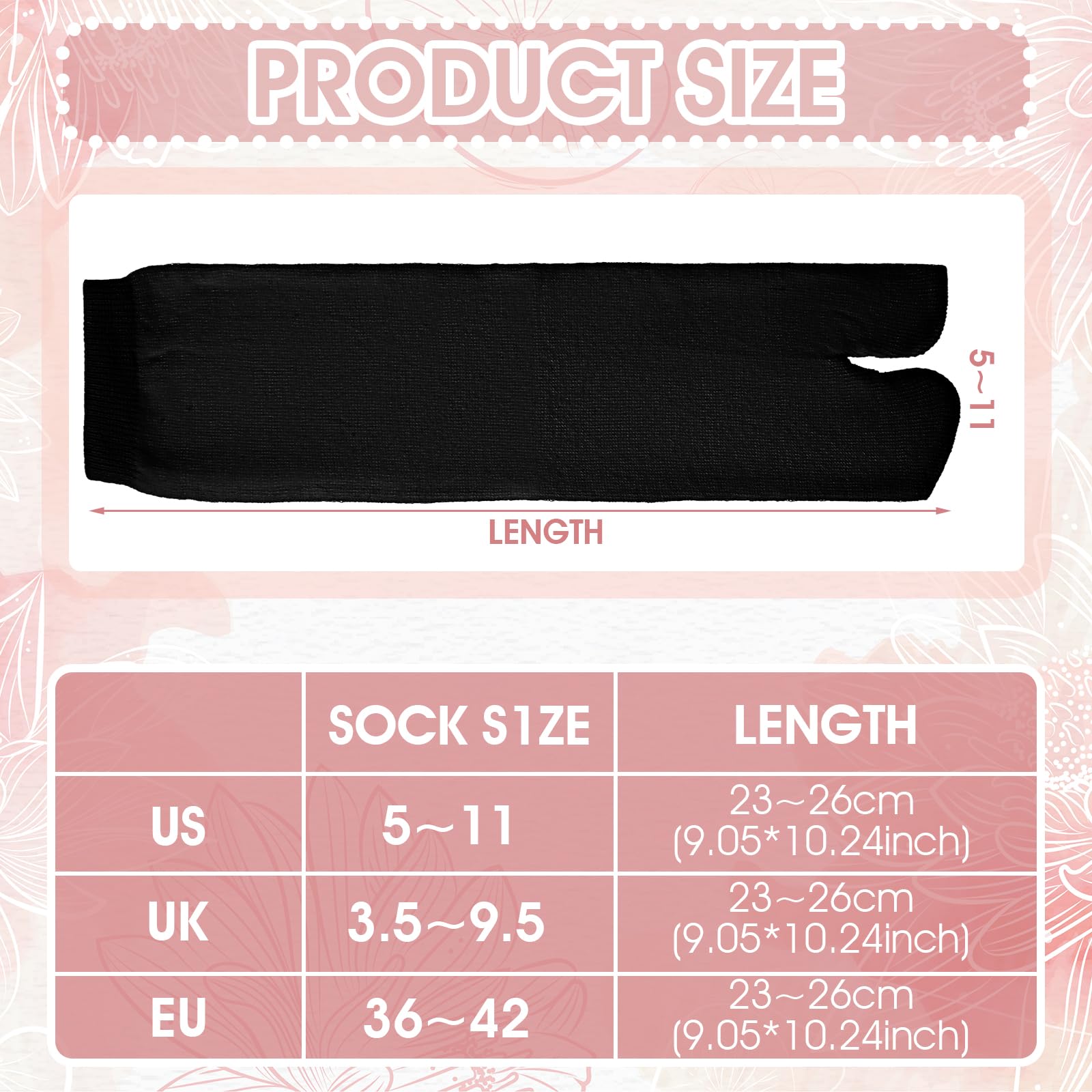 TIESOME 4 pares de calcetines japoneses Tabi para chanclas, calcetines elásticos de algodón con puntera dividida, calcetines separados para hombres y mujeres, Geta Samurai