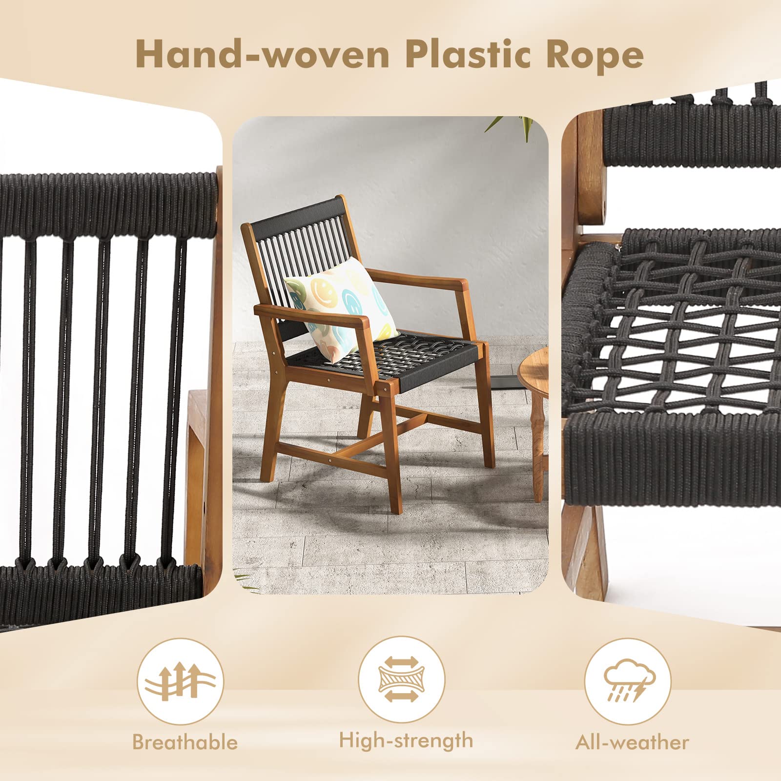 woven plastic outdoor chairs