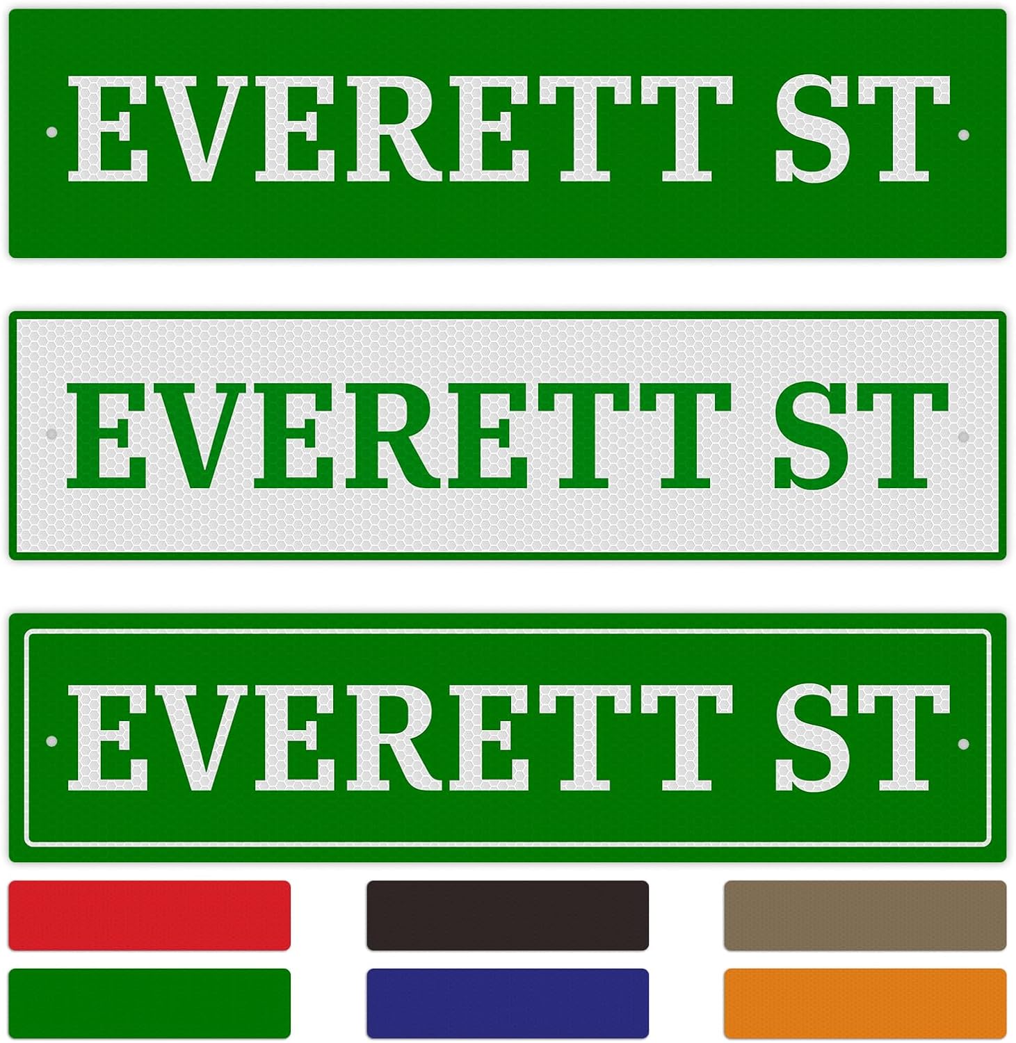 Custom Street Sign, Street Signs, Reflective 6x30 Inch Road Address Sign, 12 Colors, Thick Rust-Free Aluminum, Classic Design