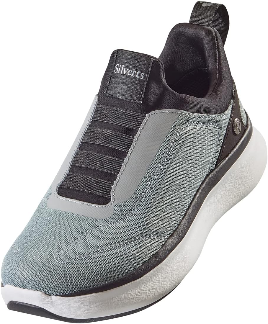 Silvert's Adaptive Clothing & Footwear Men’s Extra Wide Comfortable Slip On Sneakers Without Laces