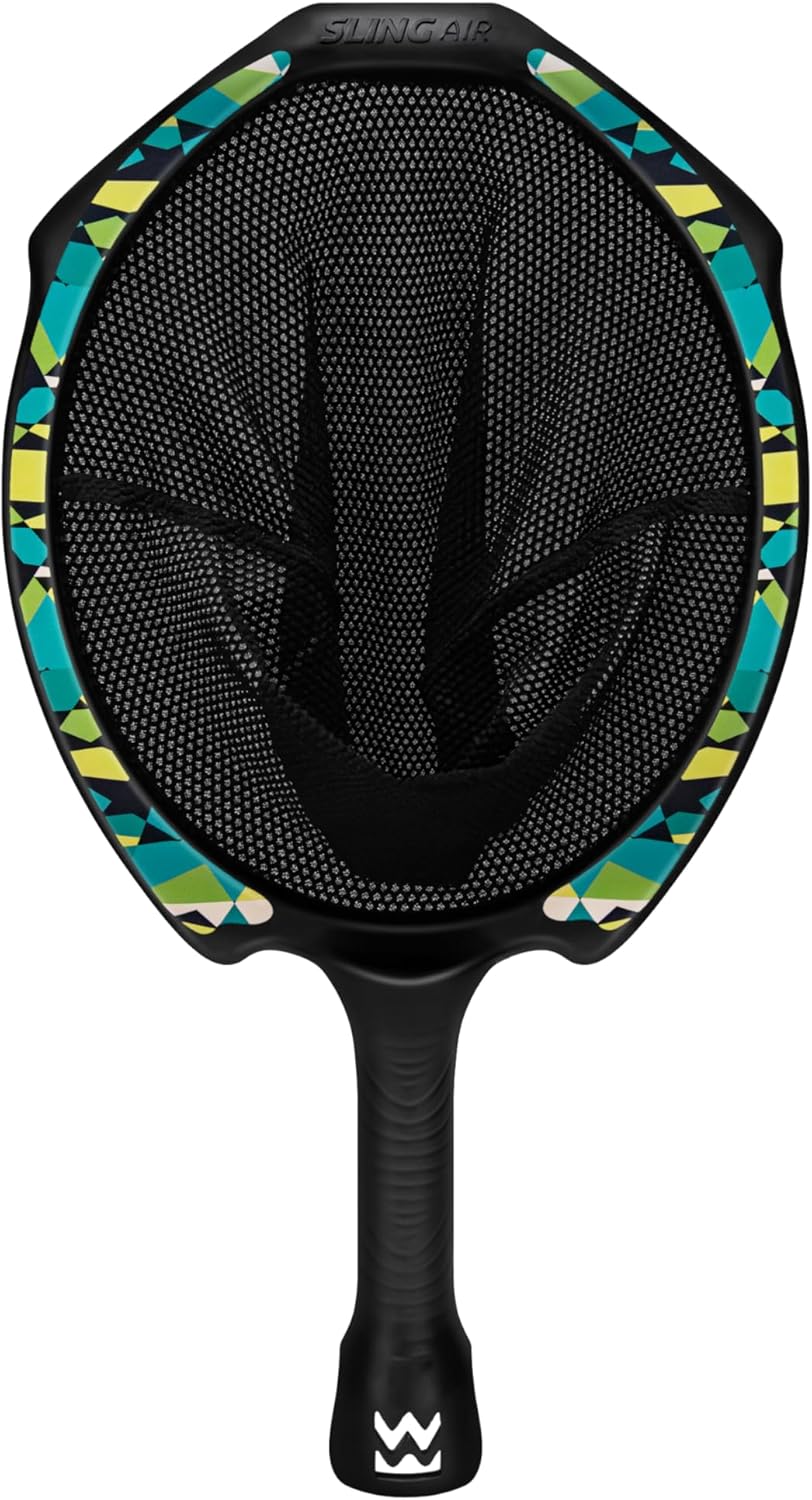 Waboba Slingair Slingshot Catch & Launch Game – One‑Motion Sling Air Paddle Game with 2 Rackets & 2 Soft Balls, Indoor Outdoor Active Catch Game for Kids & Families