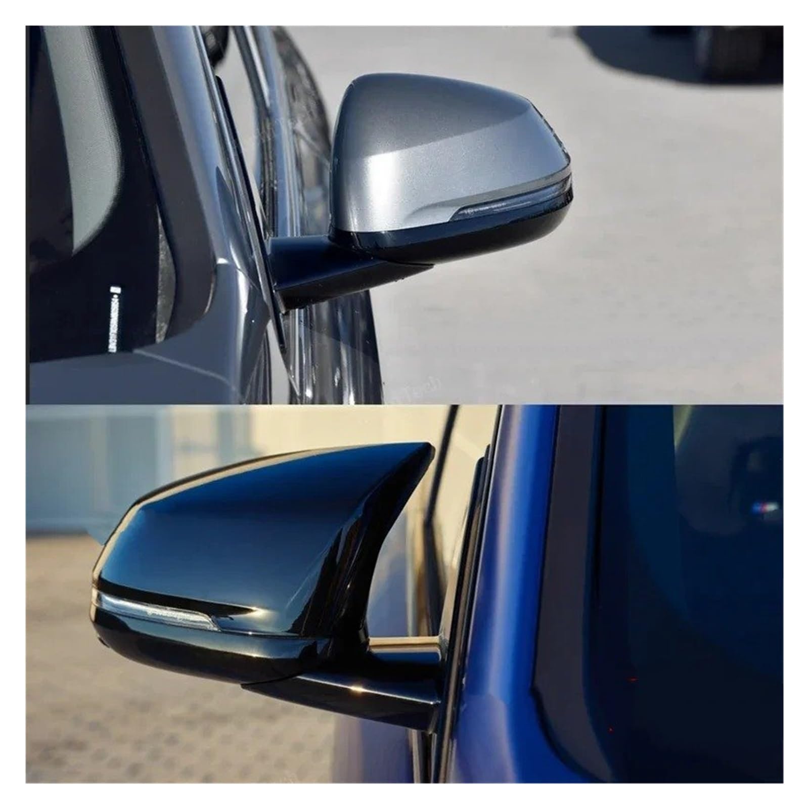 Auto Calotte Specchietti Per BMW Per X2 Per IX2 U10 2024-2026 Nero Brillante Vista Posteriore Porta Ala Copertura Specchietto Laterale Tappi Custodia Conchiglia Calotta Specchietto Auto