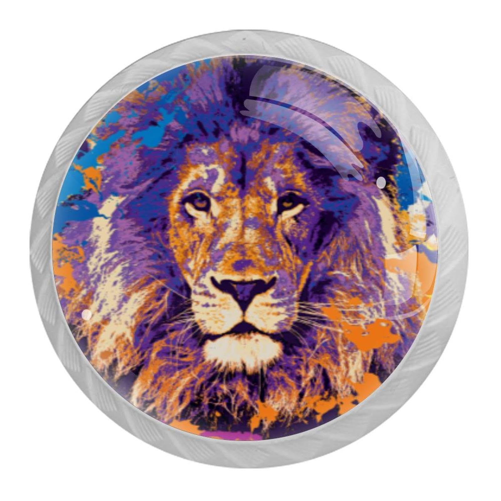 Tqmspg 4 Pieces Drawer Pulls Lion Door Knobs Dresser Handles for Kitchen Wardrobe Cupboard Hardware Furniture