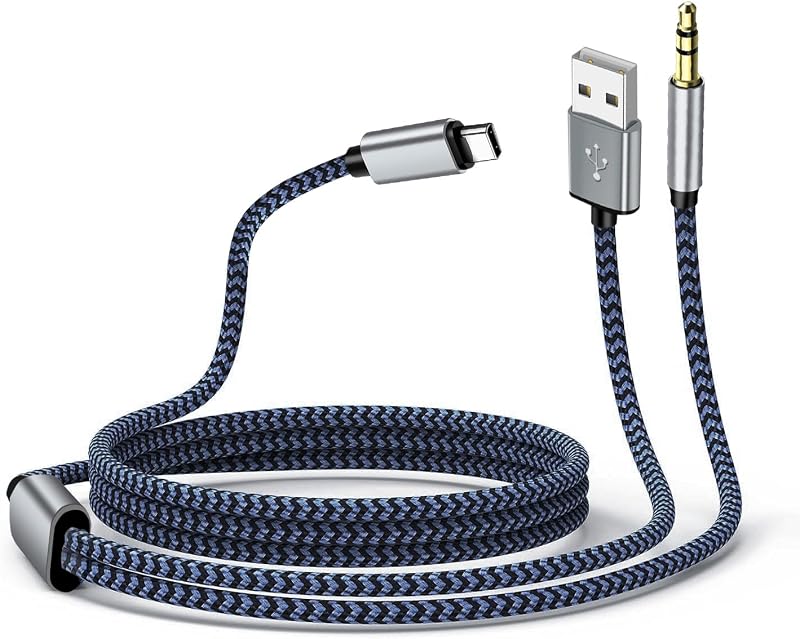 Gbformat USB-C 3.5mm Jack Aux Kábel 1.2m 2in1 Töltés és Hanglejátszás