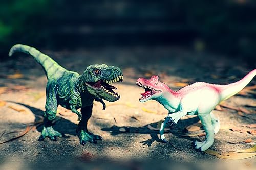 Miniatura 3 de RECUR Juguetes de dinosaurio Tyrannosaurus Rex de 13 pulgadas, figura de acción realista de T-Rex, figura de juguete Jurassic Trex, modelo de mundo