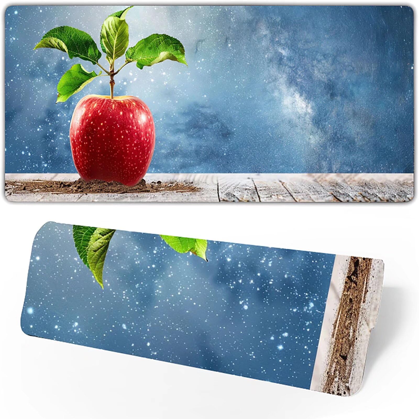 Gamingowa podkładka pod mysz, niebieska, XXL, 1400 x 600 x 3 mm, XXL, podkładka pod mysz, akcesoria dla graczy, z antypoślizgową podkładką, wodoodporna i trwała, do biura i myszki i klawiatury, do