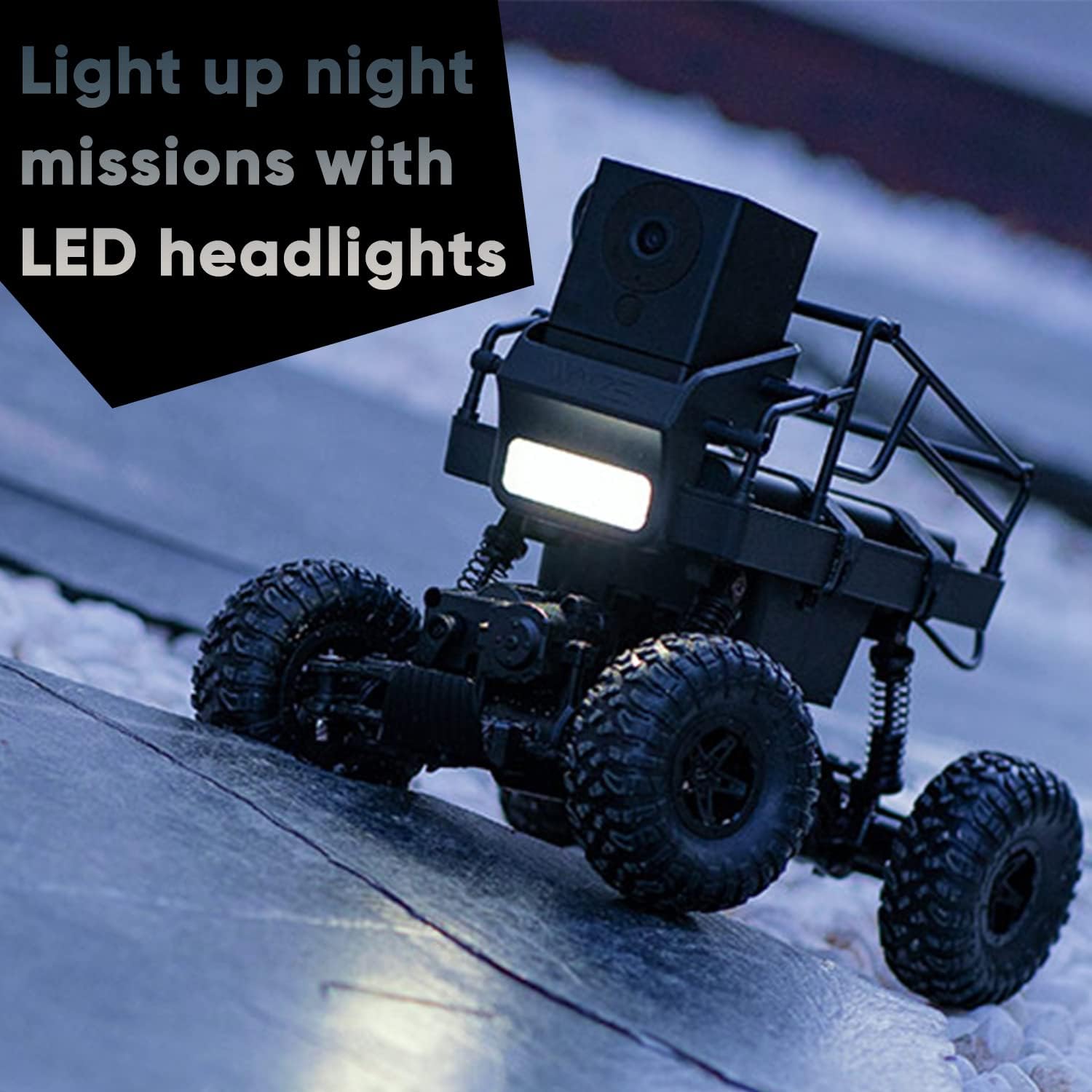 Wyze Car, RC Car Remote Control Car for Adults with 1080p Full HD FPV WiFi Camera, 2.4Ghz All-Wheel Drive Off-Road Trucks with LED Headlights, Two Battery Modes for 2-Hour Play : Toys & Games