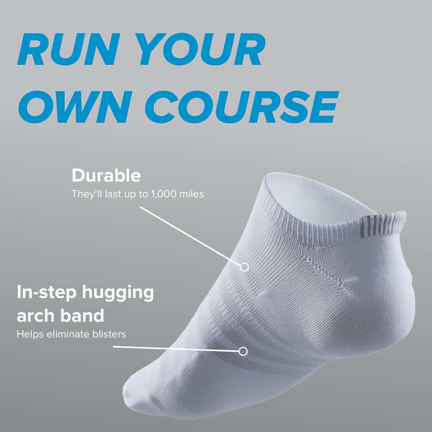 R-Gear Drymax No Show Running Socks For Men and Women, Ultra-Thin | Breathable, Moisture Control & Anti Blister |3 Pack - Image 4